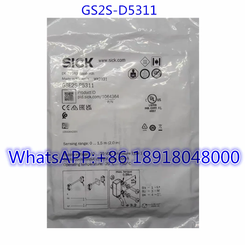 

Brand New GS2S-D5311 Sensor 1064364 Fast Shipping