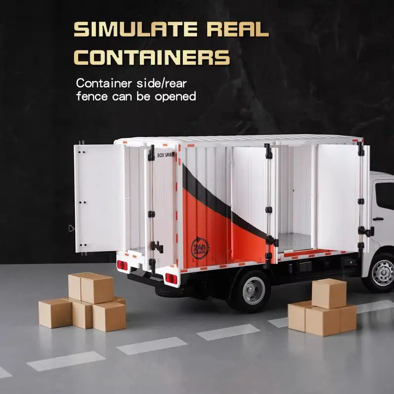 Huina 524 1:18 échelle télécommande camion Express modèle alliage Semi-camion Simulation RC voiture pour garçons cadeau d'anniversaire 12 canaux
