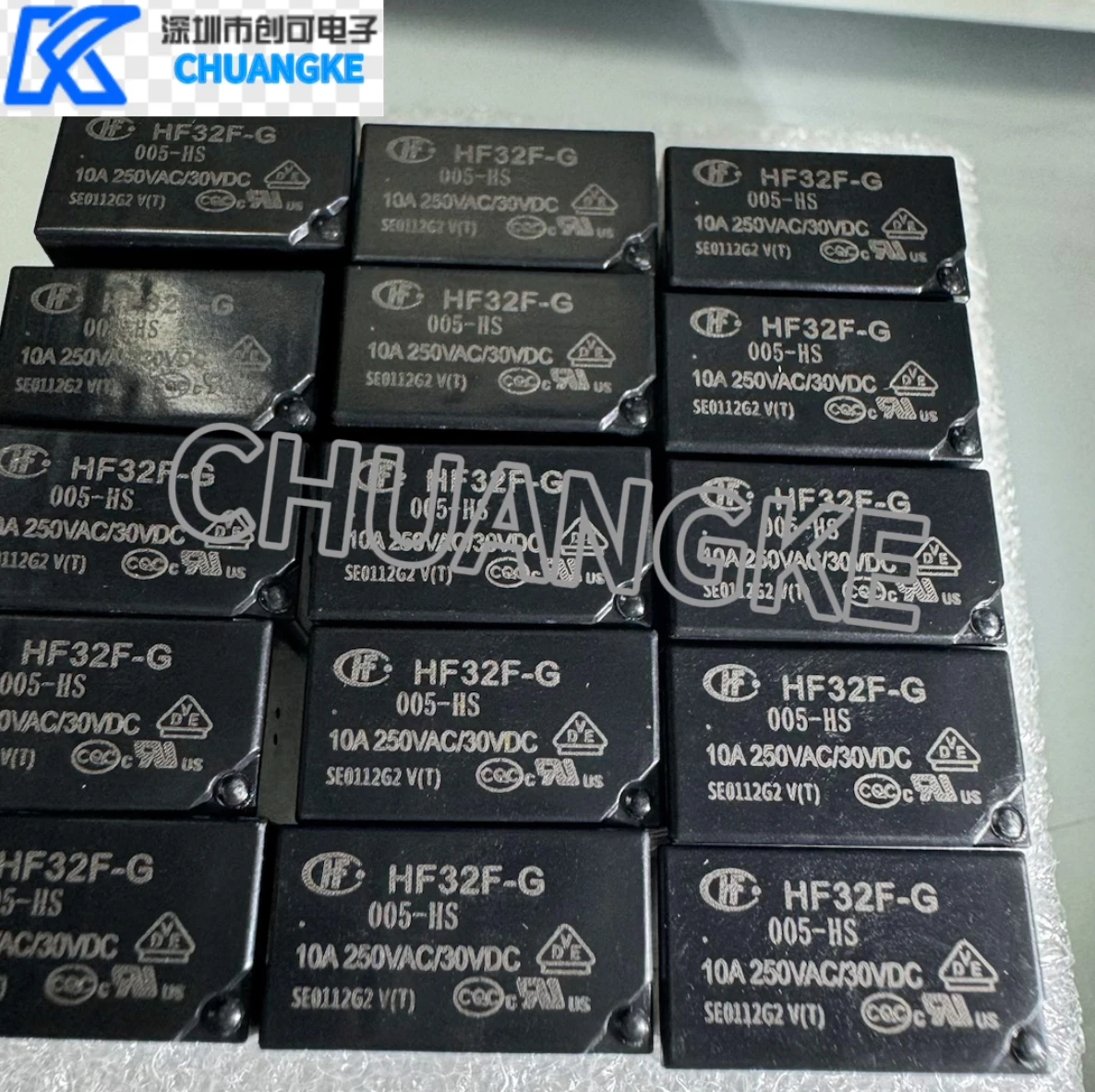 15pcs HF32F-G-005-HS DIP NEW