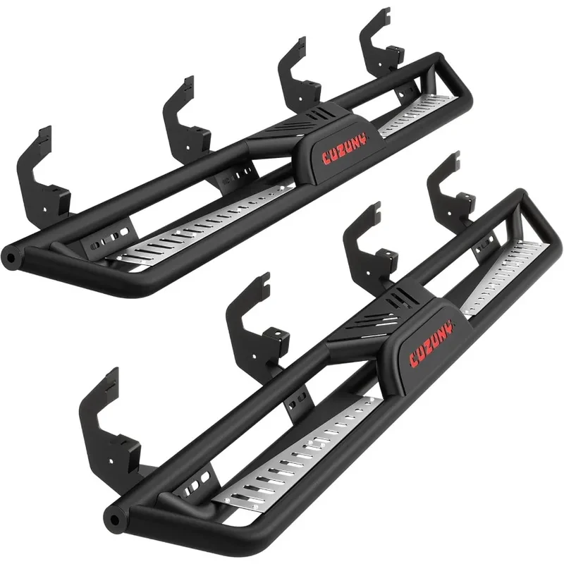 Brand New6 Inch Running Boards with 550LB Load Capacity and Black Powder Coating Enhanced Durability  Design for