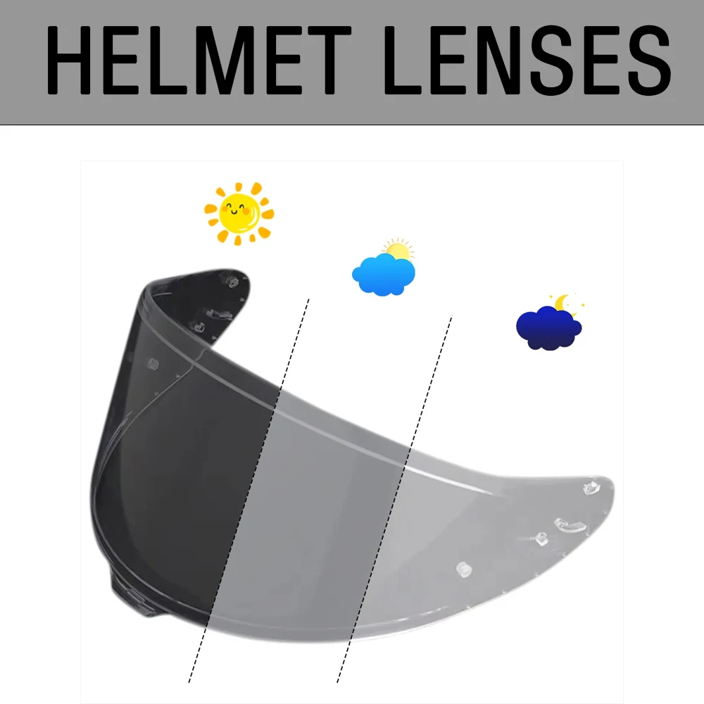 

For SHOEI X15 RF-1400 Z-8 CWR-F2 NXR2 helmet Photochromic Visor Anti-UV PC visor Lens Z8 X15 hromic Smoke Dark Replacement Visor