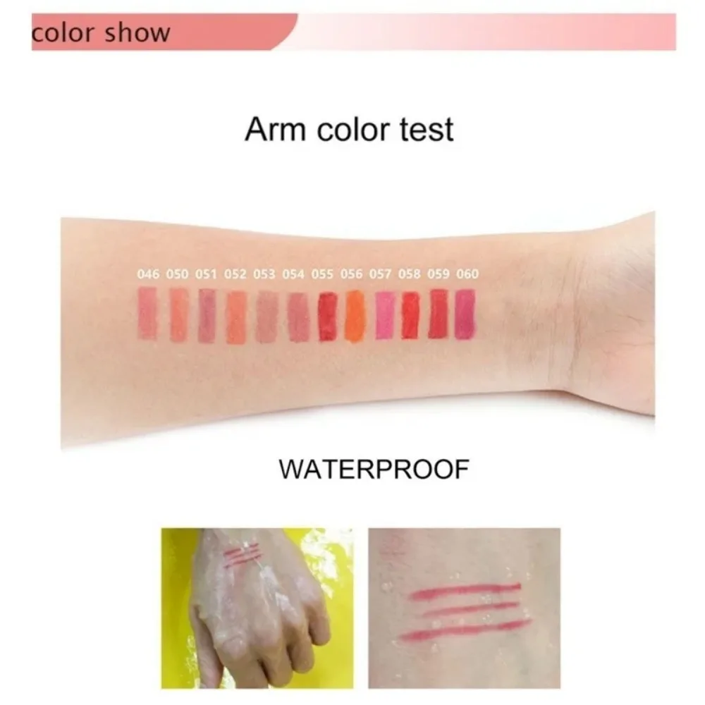 립 화장품 6Pcs/set Cosmetic Professional Wood Lipliner Waterproof Lady Charming Lip Liner Soft Pencil Contour Makeup Lipstick Tool