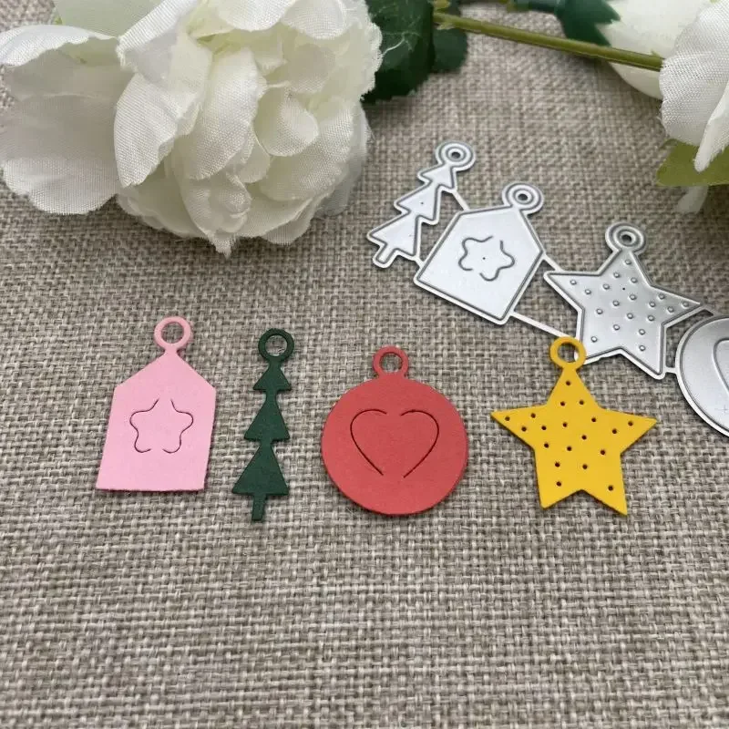 

Металлические вырубные штампы и трафареты для скрапбукинга: звезды, деревья, сердца, бирки. Декоративные формы для рукоделия.