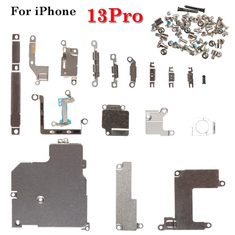 10Set full screw inner metal bracket holder for iPhone 5S se 6 6s 7 8 plus X XR XS 11 12 13 14 Pro Max inside small iron parts