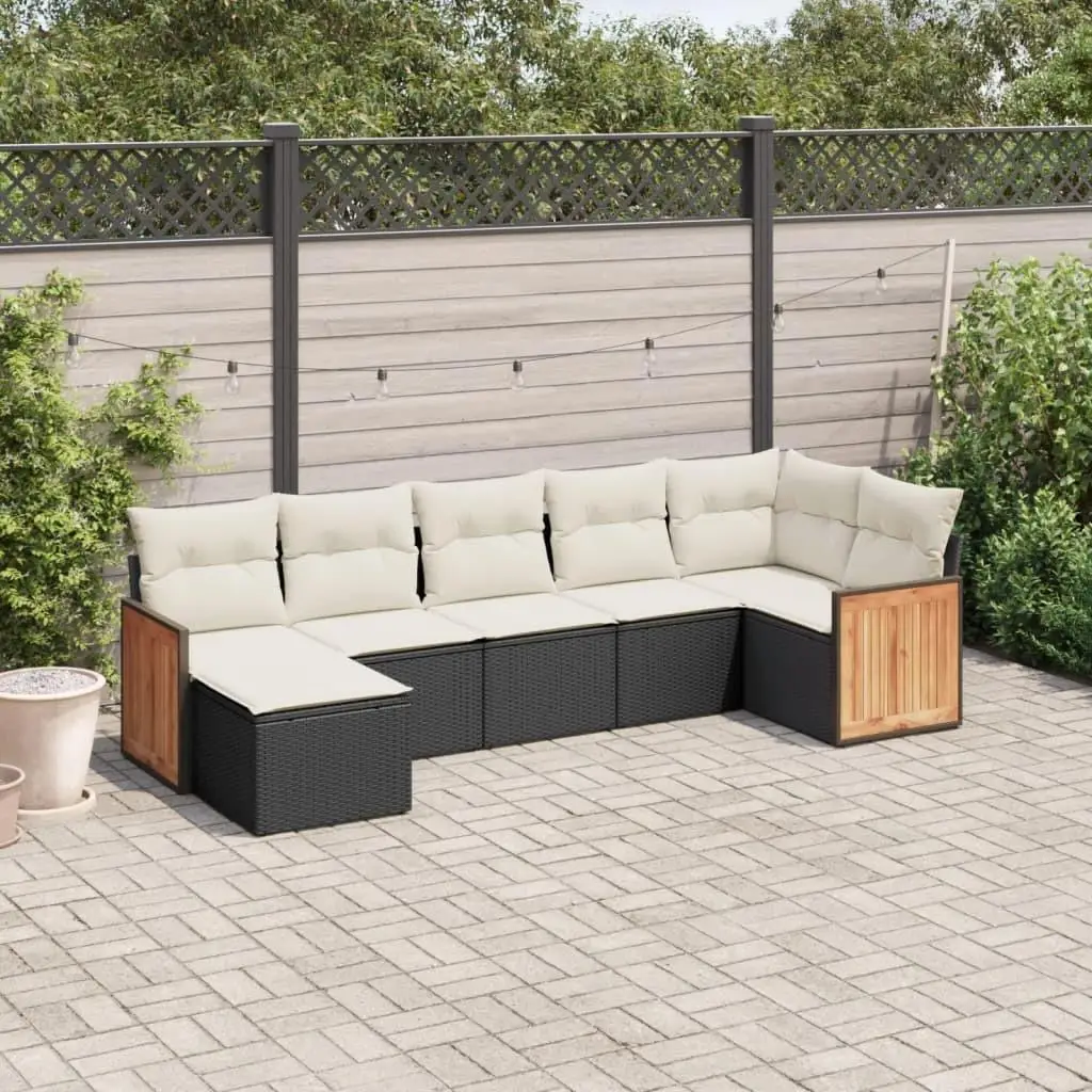 

Comfortable Black PE Rattan Large Modular Garden Sofa Set for Outdoor Patio Furniture Stylish Cushioned Seating