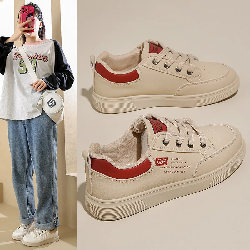 Board shoes 2025 white white shoes women's autumn new item Korean version female student casual sports female
