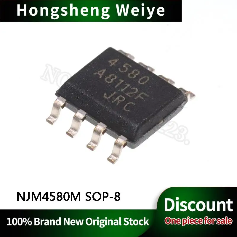 10-100Pcs New Original NJM4580M Patch 8-pin NJM4580D SOP-8 dual transport IC Chip DISCOUNT Stock Free Shipping