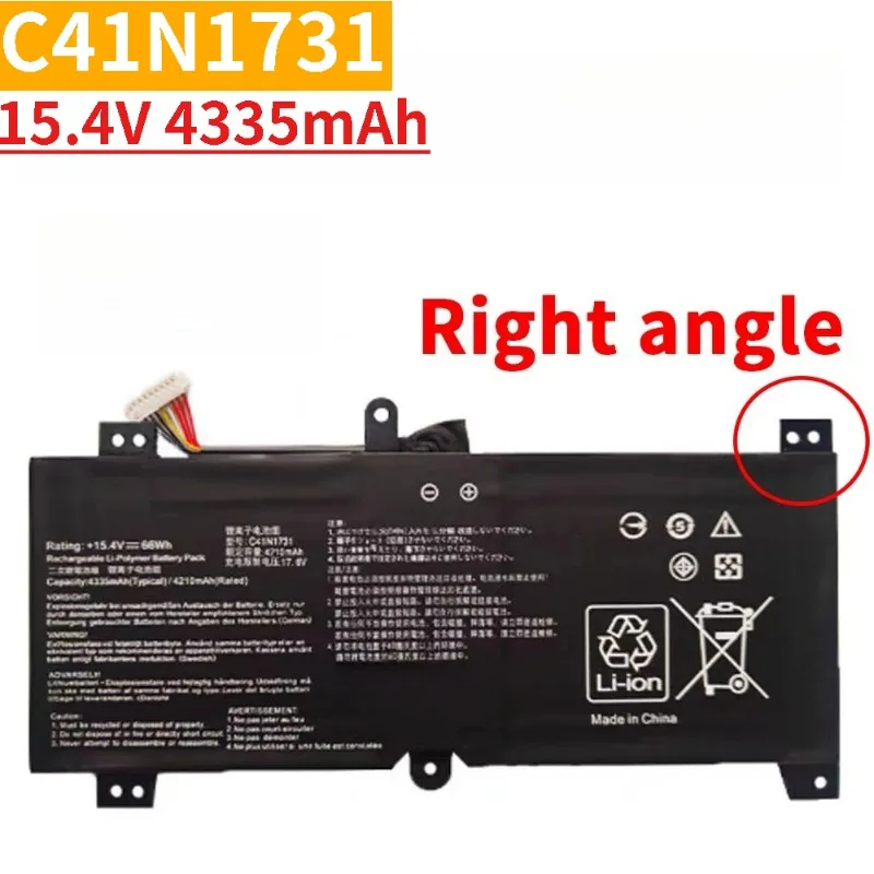 High Quality Laptop Battery C41N1731 15.4V 4335mAh for Asus ROG Strix Scar II GL504GM GL504GV G515 GL504 GL504GW GL504GS G515GV