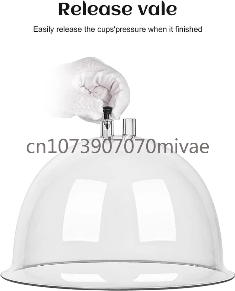One Pair Breast Buttock Suction Cups Butt Lifting Cups with Y Hose