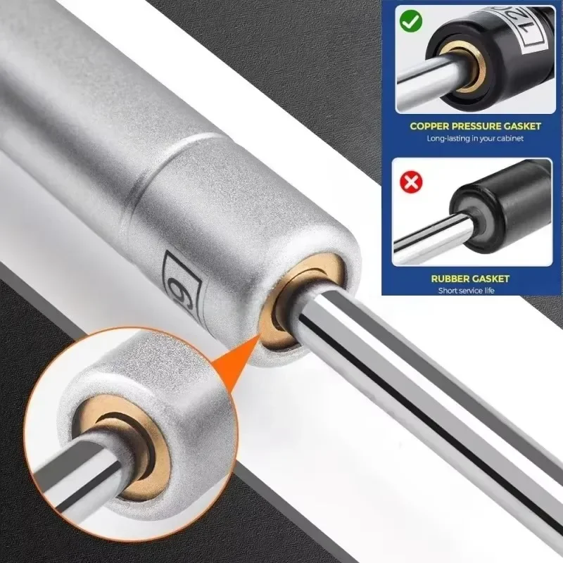 Gas Spring Cabinet Support Rod Hydraulic Strut for Flip Up Door Tatami Gas Lift Metal Head Damper Buffer Shock Absorber Hardware