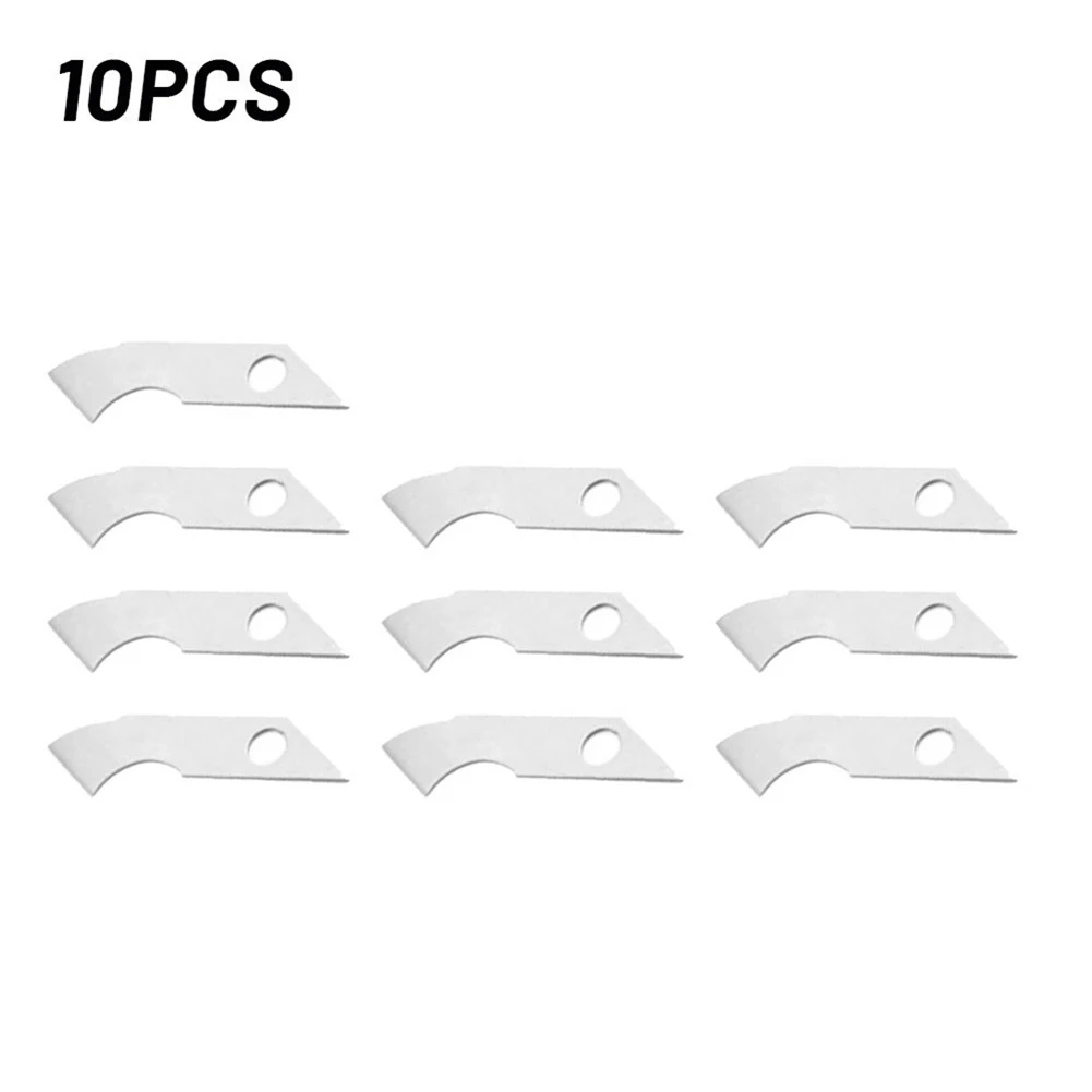 10PCS Hook Blade Alloy Steel Hook Knife For PVC Acrylic Board Plastic Plexiglass Woodworking Cutting Tool With Storage Box