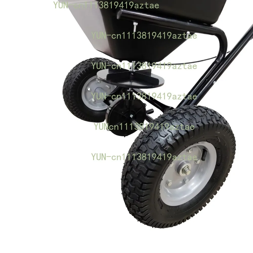 Hand Push Garden Fertilizer Spreader Multi-Use Seeder Snow Melting Salt Distributor Lawn Granule Applicator