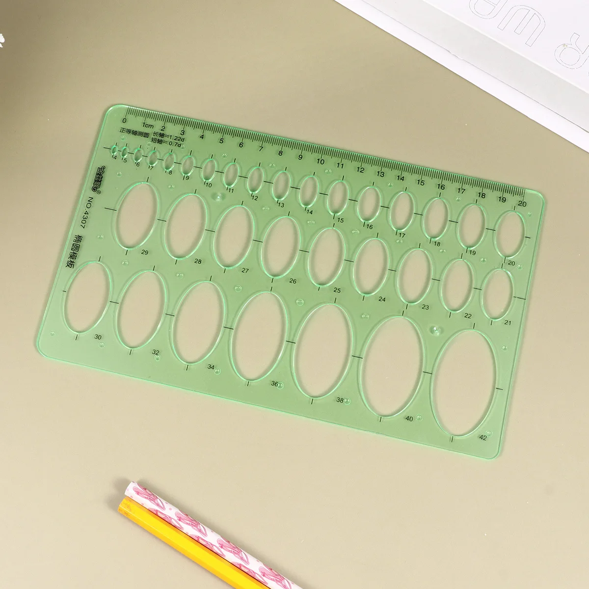 

2pcs Transparent Plastic Draft Rulers Geometric Template Drawing Tools For School Office Architecture Art Design Measuring Math