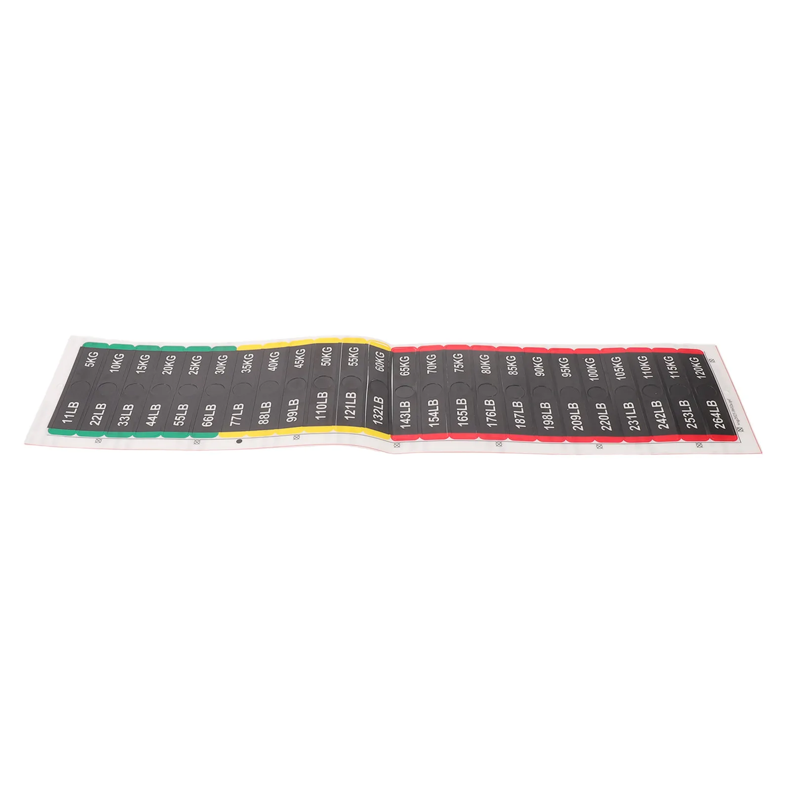 1Sheet Fitness Equipment Weights Stickers Self-Adhesive Weight Labels 11-264 Lbs 5-120 Kg Number Stickers for Gym Cable Machine view 5