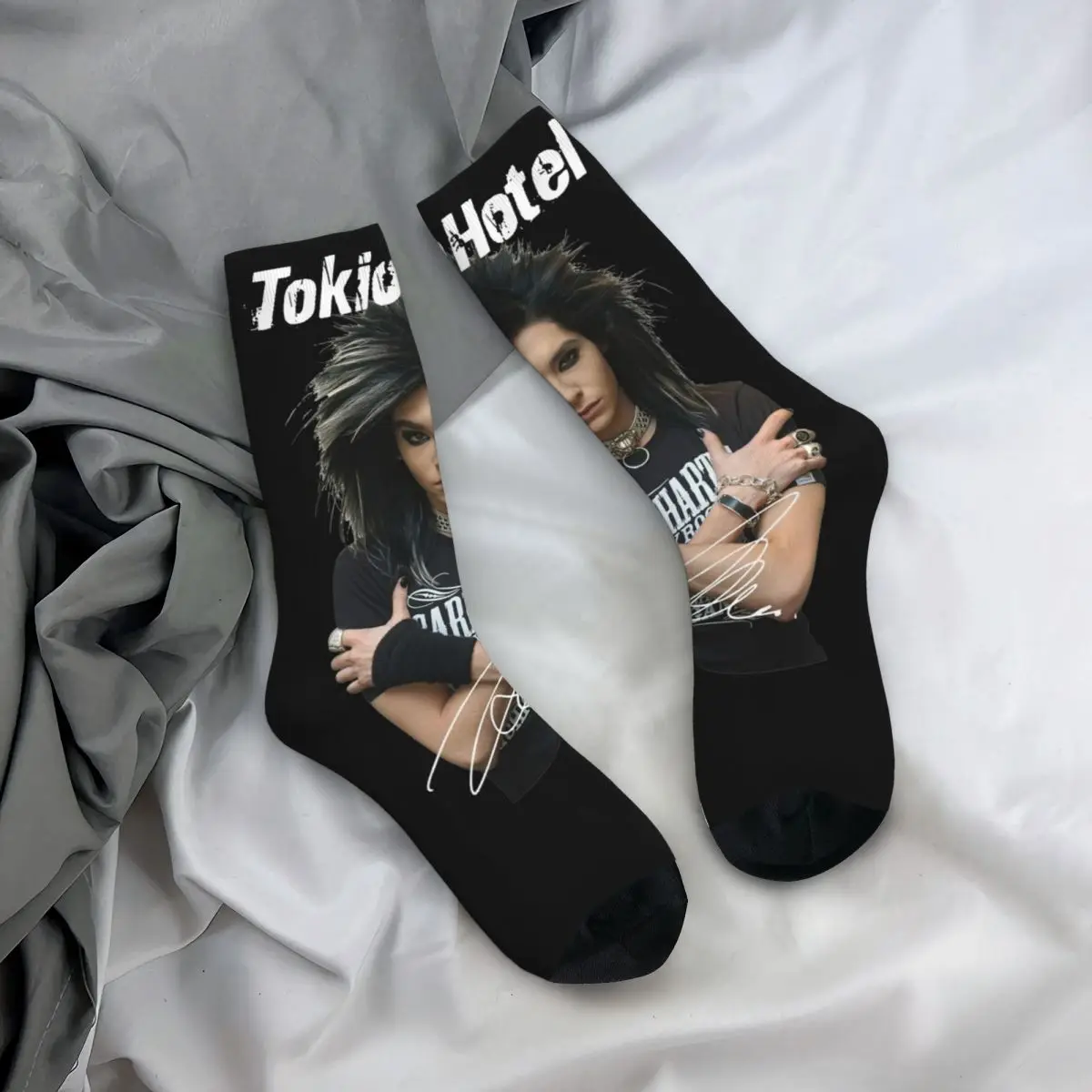 Winter Warm Fashion Men\'s Women\'s Tokio Hotel Tom Kaulitz Socks Non-slip Sports Socks