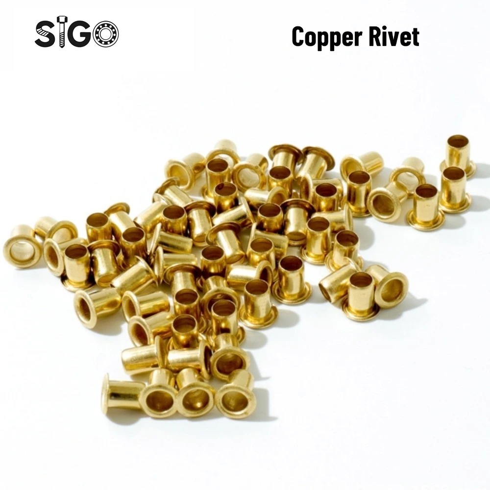 Copper Corns Rivets Hollow Copper Rivets Single Pipe Through Hole Through Core Copper Sockets Through Hole Riveting M1.5X3/4/5/6
