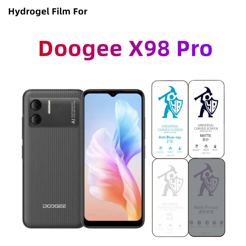 

2pcs Matte Hydrogel Film For Doogee X98 Pro HD Screen Protector For Doogee X98 Pro Eye Care Anti Spy Matte Protective Film