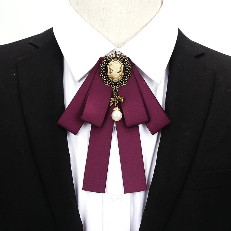 Brand New Luxury Women's British Style Fashion Neck Ties For Ladies Elegant Bow Tie Ribbon Candy Color Shirts Collar Accessories