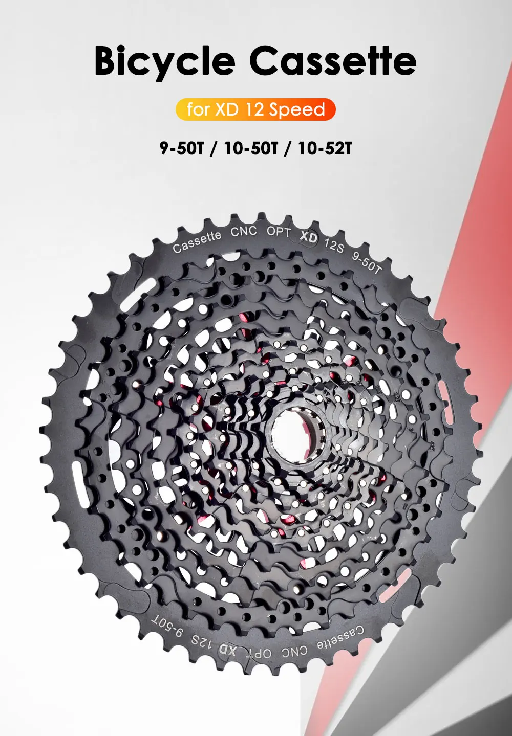 Xd Mountainbike Freilauf 12-Gang Stahl MTB Fahrrad Kassette Schwungrad 9-50t 10-50t 10-52t für sram – Detail 1