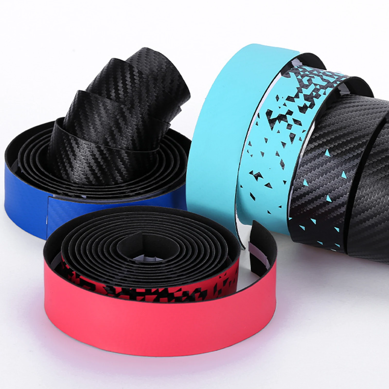 

Colorful Road Bicycle Handlebar Tape Cycling Handle Belt Straps EVA PU Tape Anti-Vibration Racing Bike Handle Bar Tape Cork Wrap