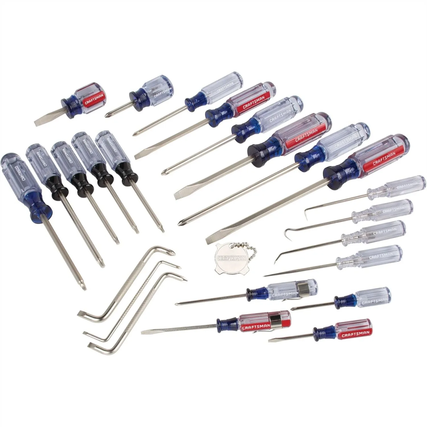 

Screwdriver Set, 25-Piece Assorted, Heat-Treated Alloy Steel, Comfort Grip, Full Lifetime Warranty