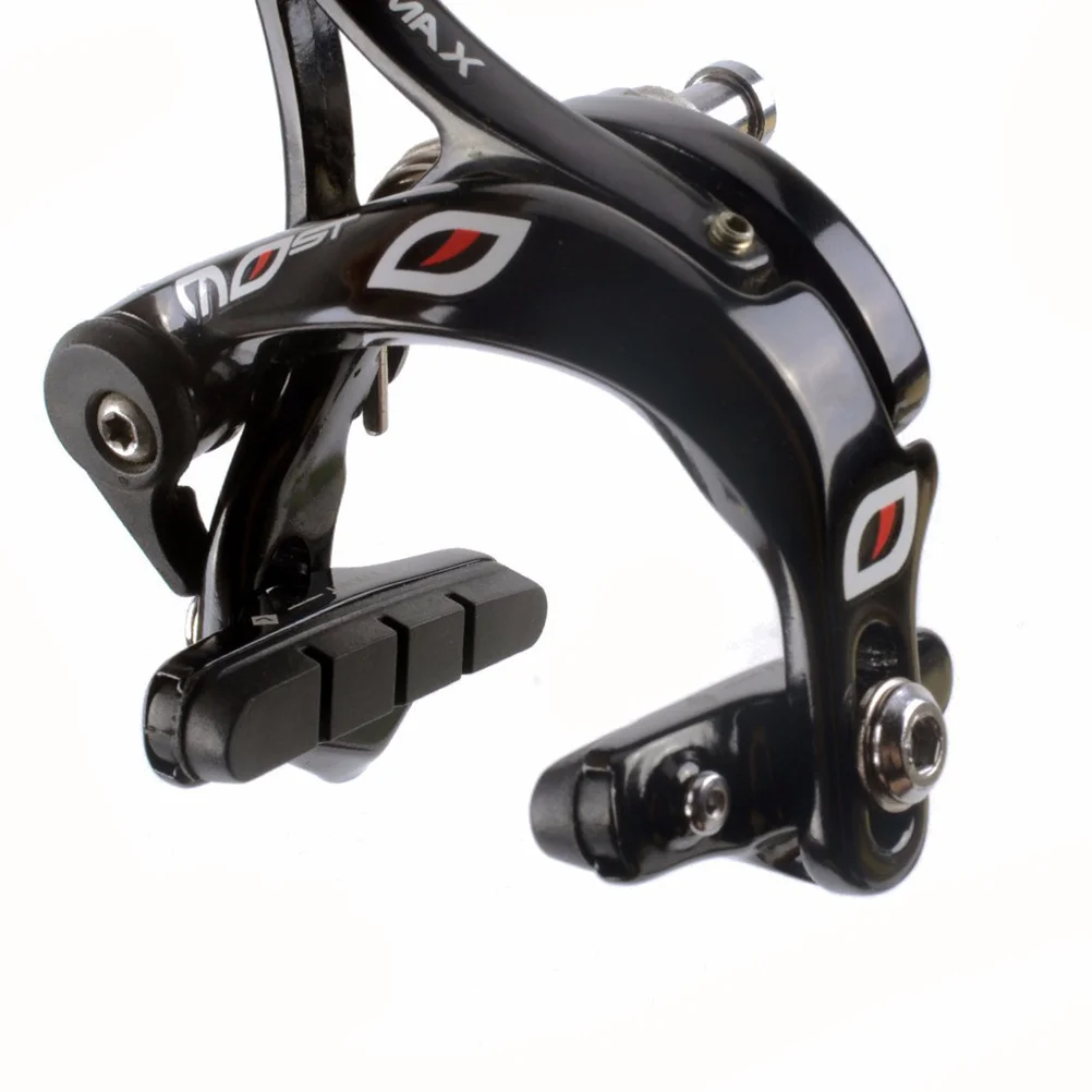 

1Pair Brake Pads Aluminium Alloy Frame C-Brake Set for Road Mountain Bike Durable Curved Design Sand-Guide Grooves