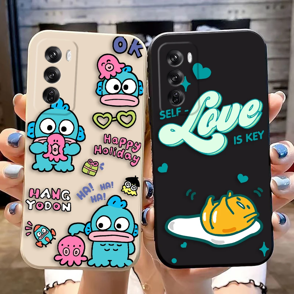 Hangyodon G-Gudetama Egg Cover Phone Case For OPPO RENO 10 8 8T 7 7Z 6 6Z 8Z5 5F 4 4F 3 2F 2Z A5 A7 LITE Color Case Funda Coque