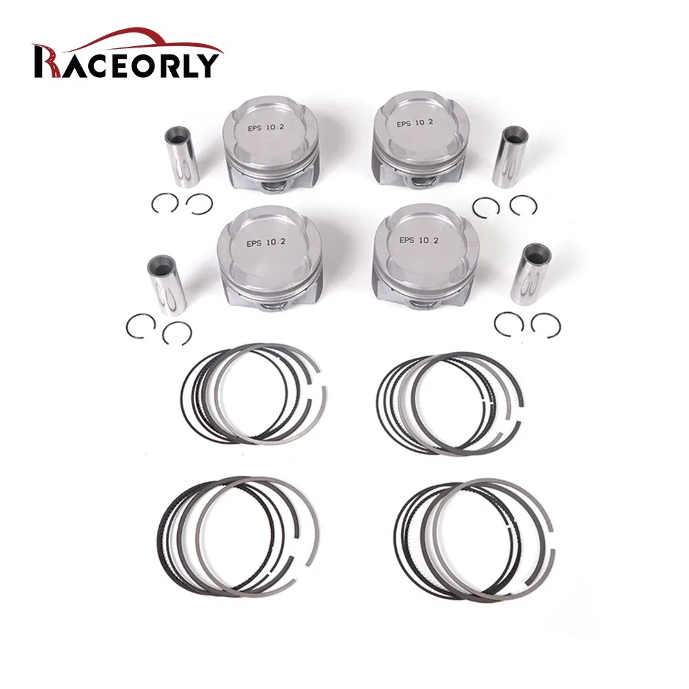 RACEORLY Piston & Ring Set CR 10.2 For BMW 330i 430i F30 F56 G20 B46 B48 2.0T