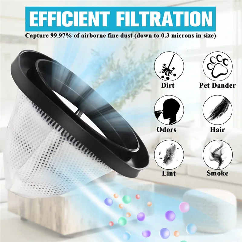 2037423 penggantian untuk Bissell, 4 buah filter vakum 3-In-1 untuk 38B1, 38B1L, 1059 Series ringan Stick Vacuum