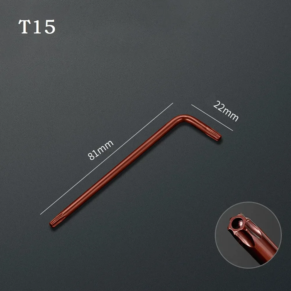 T10 T15 T20 T25 T27 T30 T40 T45 T50 Double-End 2-Way Torx Head Tamper Proof Security Bolt Hole Screwdriver Screw Driver Key