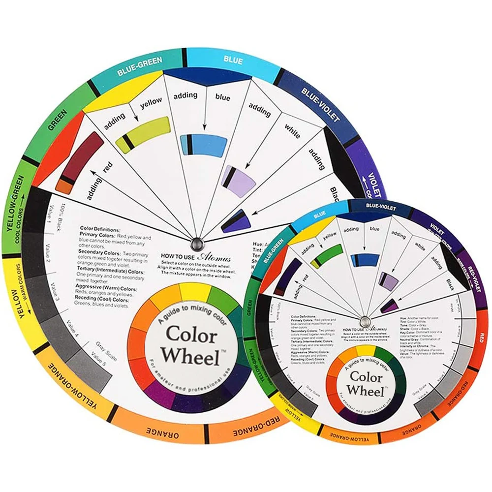 

12 цветов s бумажная карточка для татуировки разноцветное колесо микс-Руководство Круглый центральный круг вращение трехуровневый дизайн для ногтей микроблейдинг принадлежности