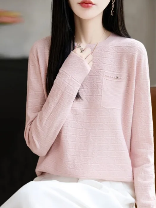 

Магазин Outlet, большой брендовый женский вязаный свитер Tagl, модная текстура, базовый слой, внутренняя одежда, топ из мягкой смеси полиэстера