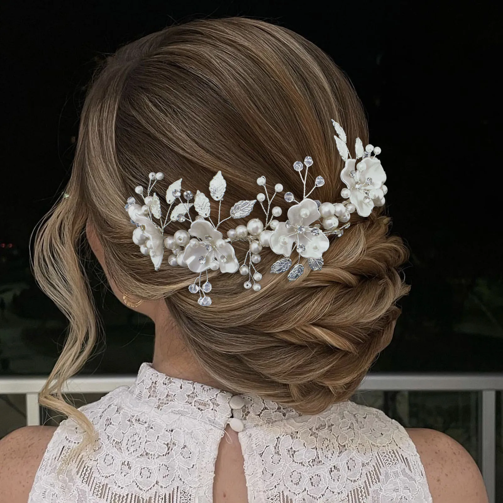 

DZ194 Crystal Wedding Headbands Bridal Hair Accessories Jewelry Band Gift Girl Tiaras Flower Bride Comb Party Headdress