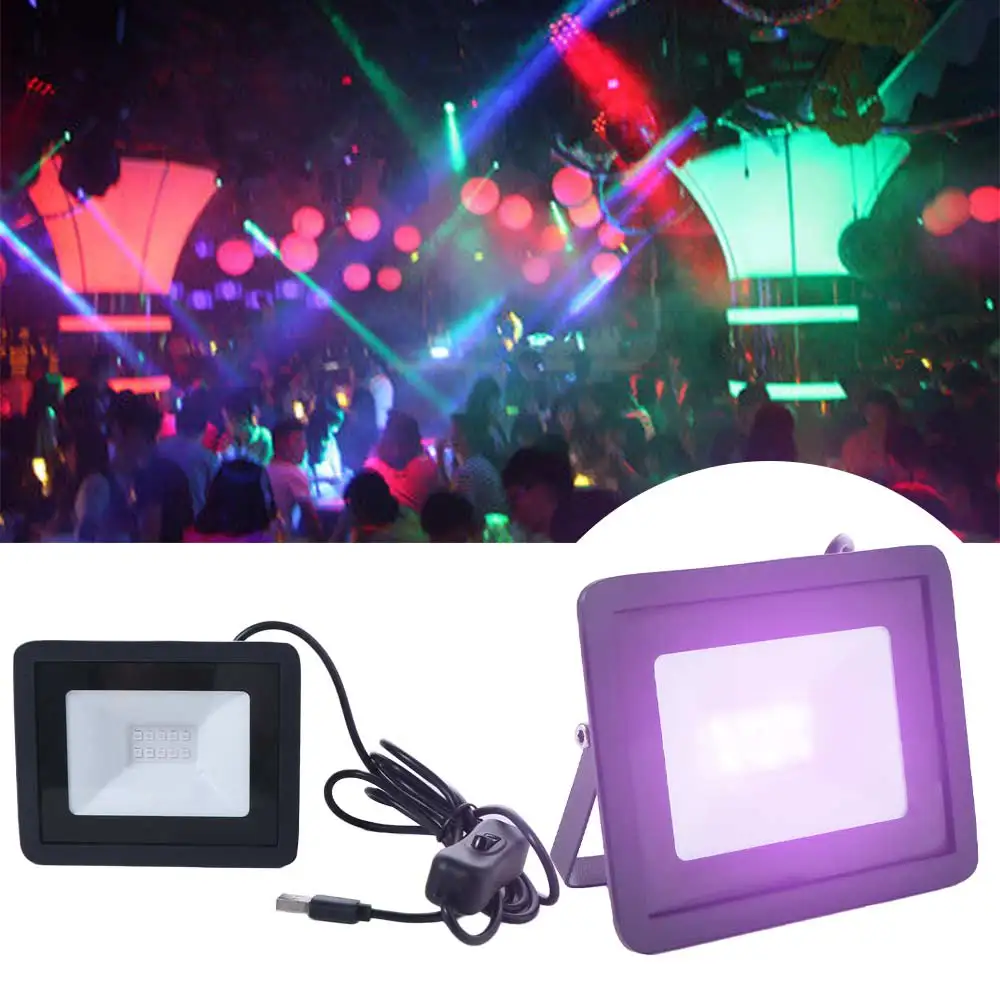 

5V USB UV LED Floodlight High Power 395nm UVA Floodlight Waterproof Handheld UV Fluorescent Light Home Living Room