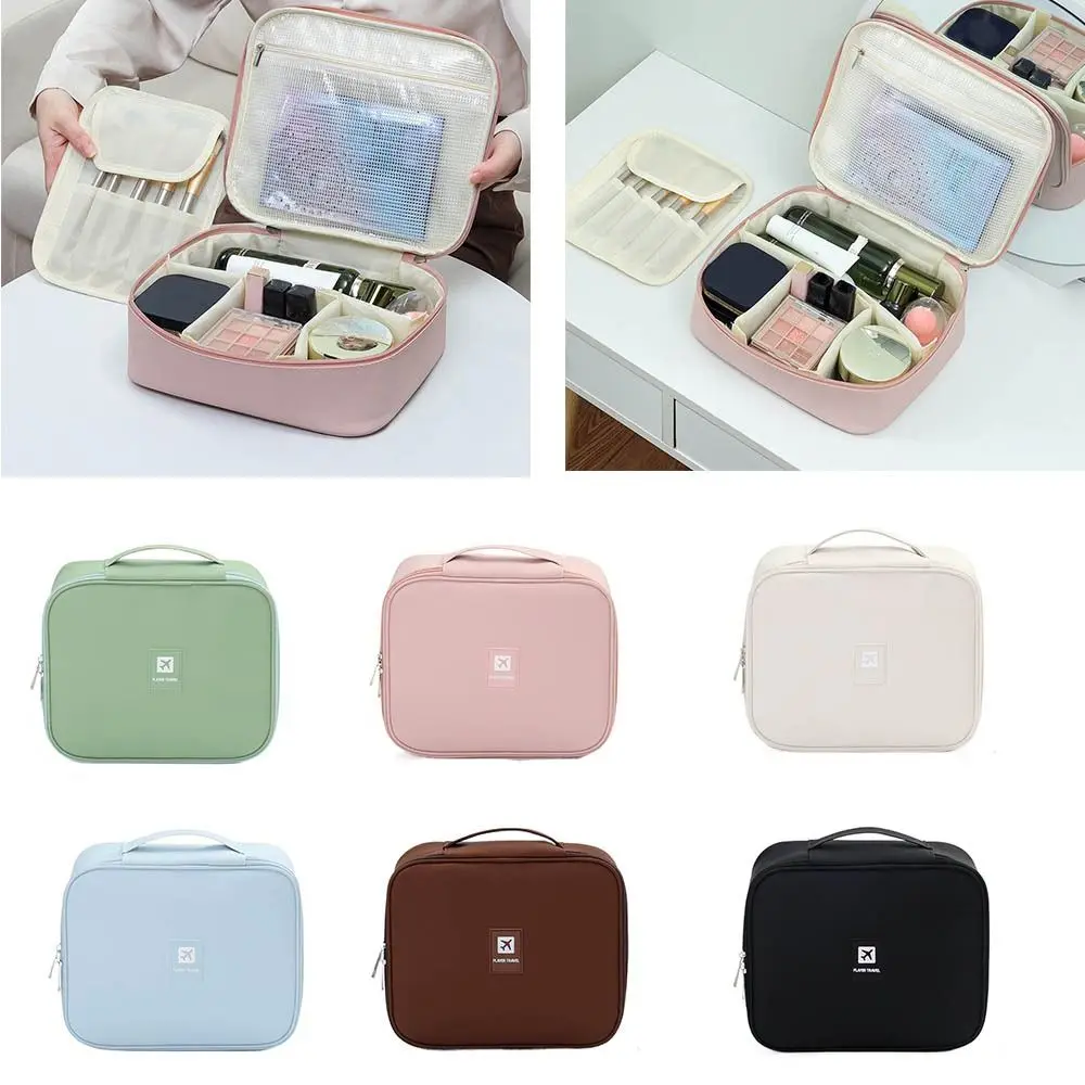 

Waterproof Women Cosmetic Bag Large Capacity Skincare Storage Makeup Storage Bag Handheld Dust-proof Wash Bag Travel