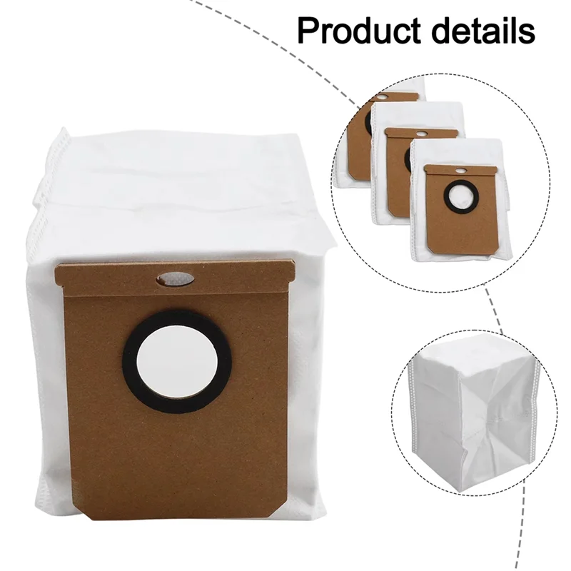 B99A-Dreame X50 Ultra / L50 Pro Ultra Robot Vacuum Cleaner Accessories Replaceable Dirt Disposal Bags