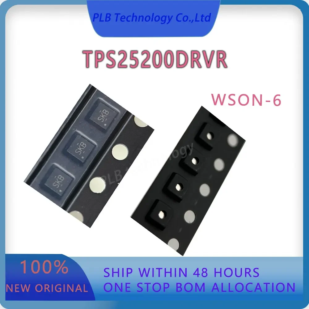 TPS25200 Integrated Circuit TPS25200DRV Original Power Switches Hot Swap Voltage Controllers WSON-6 Electronics