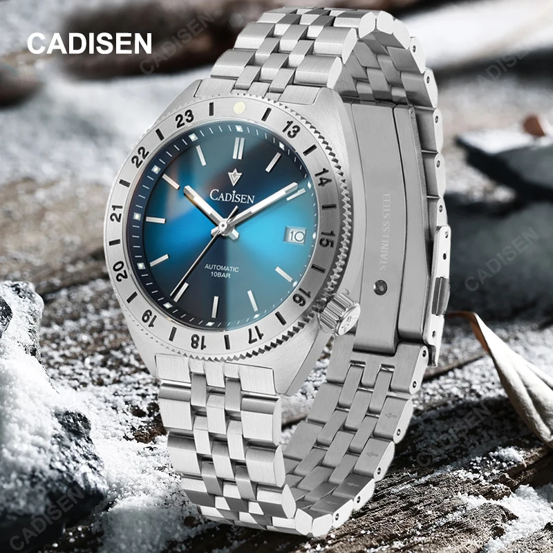 

CADISEN Mechanical Watch Men Top Brand Luxury Automatic Business Watches Stainless Steel Waterproof Watch Man Relogio Masculino