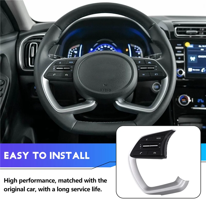 

A99F-For Hyundai Creta Ix25 I20 Left Side Steering Wheel Switch Audio Phone Volume Control Button Part Number 96710-BV030 96710B