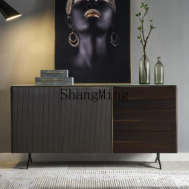 

CL Minimalist Dining Sideboard Rock Board Modern Simple Living Room Wall Side Decoration Entry Light Luxury Entrance Cabinet