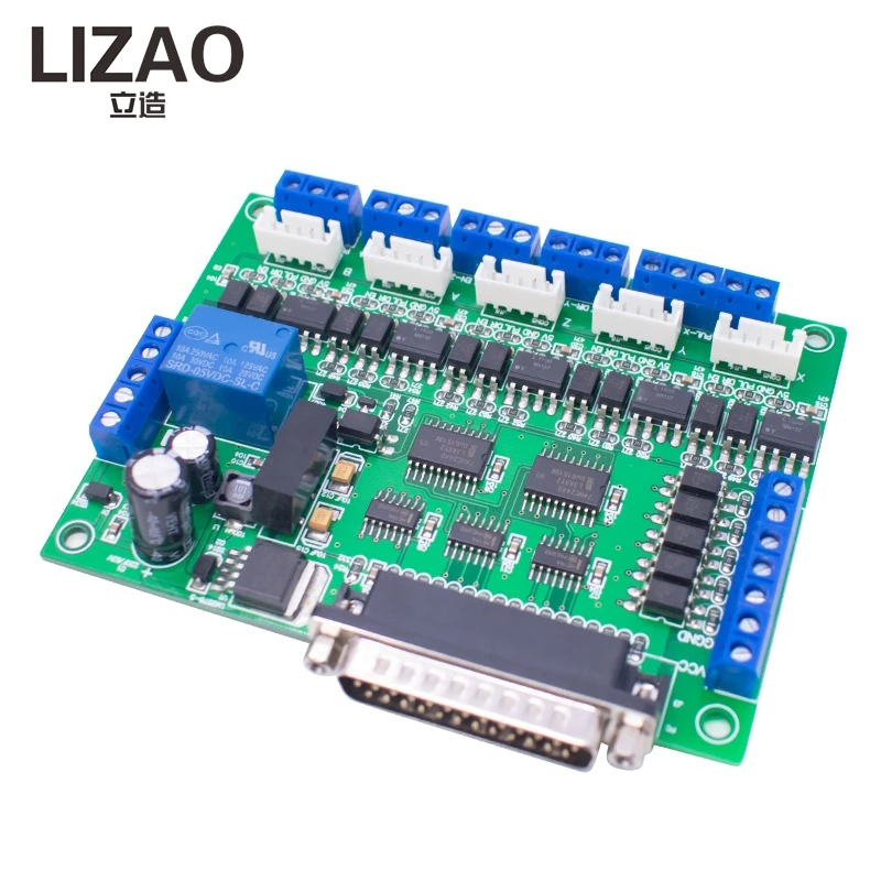 MACH3 5-Axis CNC Interface Board, 4-Axis Control with Optocoupler Isolation, Anti-Interference for Engraving Machines