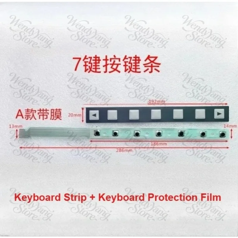 

For FANUC 7 KEY A86L-0001-0298 A98L-0005-0252 Industrial Membrane Keypad + Cable Flex Switch