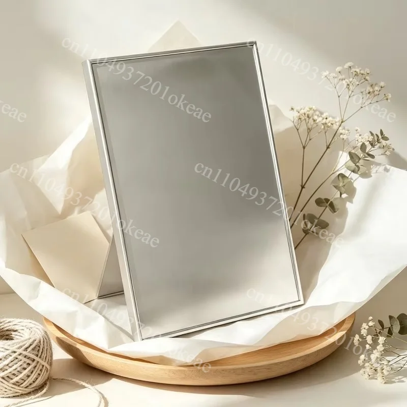 Magnetic Photo Frame Stainless Steel Aluminum Vertical DIY Wall Art Hanging Frame for Living Room Picture Displayone