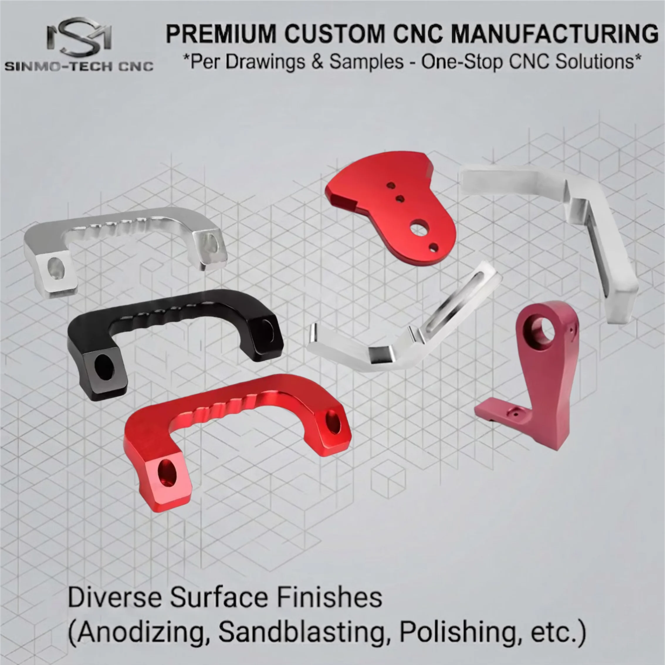 Precision 5-Axis CNC Aluminum Suspension Parts, Custom Machined Complex Knuckle Bracket, High-End Racing Modification, 1pc
