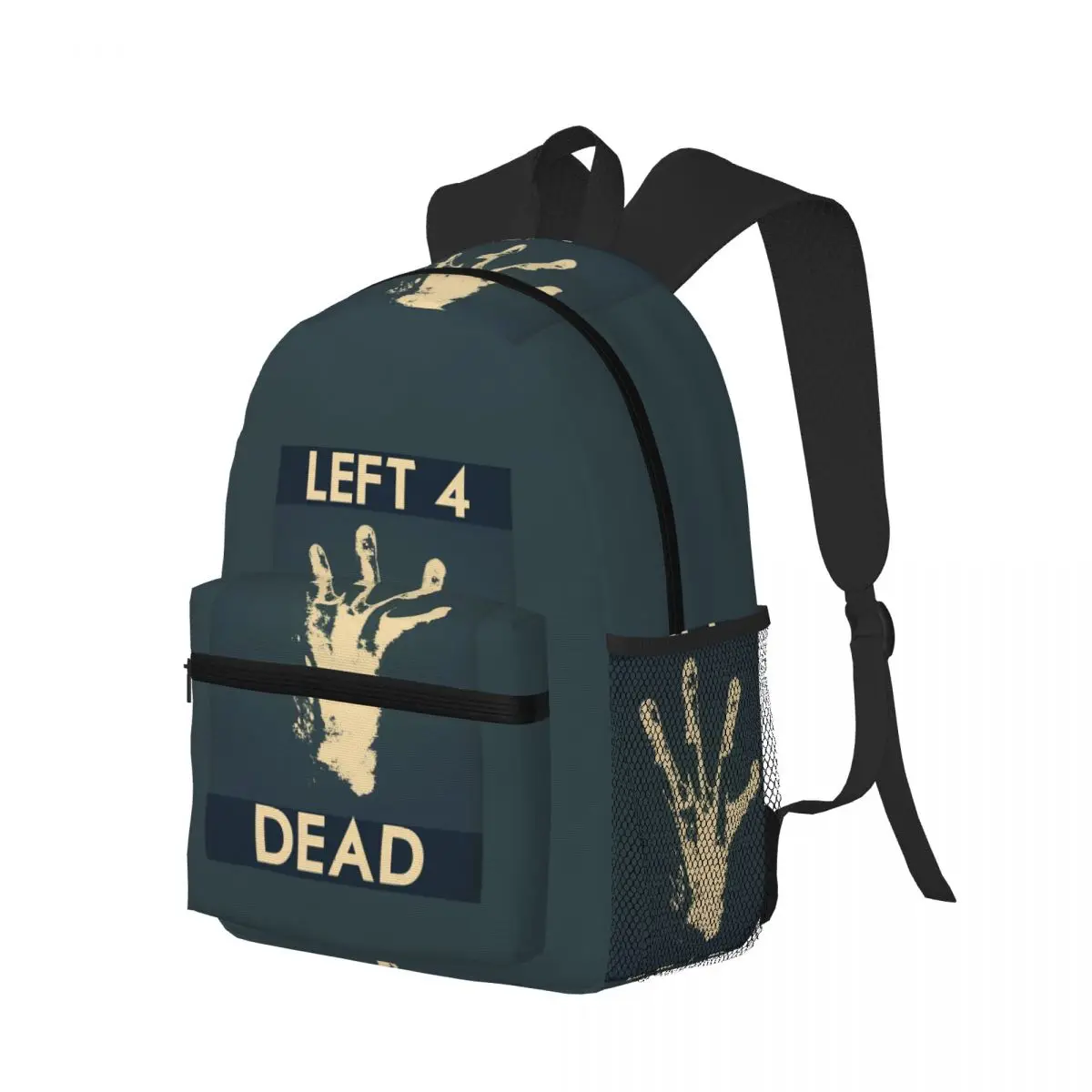 Left 4 Dead 2 Valve Zombie Shooter Video Game Student Backpack School Bag Hiking Travel Daypack for Boys Girls Bookbag