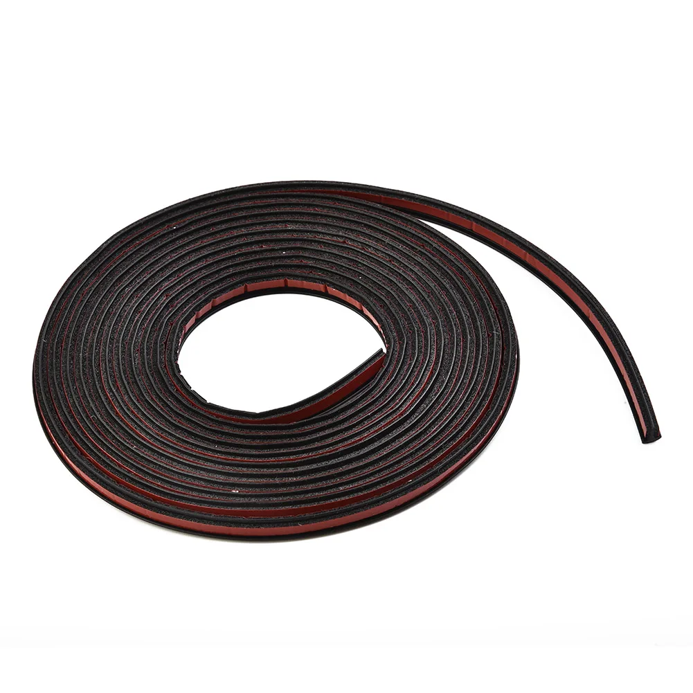 Adhesive Tape Sealing Strip Heat Resistance Rear Rubber Shock-Absorbent 1 Roll 3 Meter 5MM*7MM Bumper Side Skirt