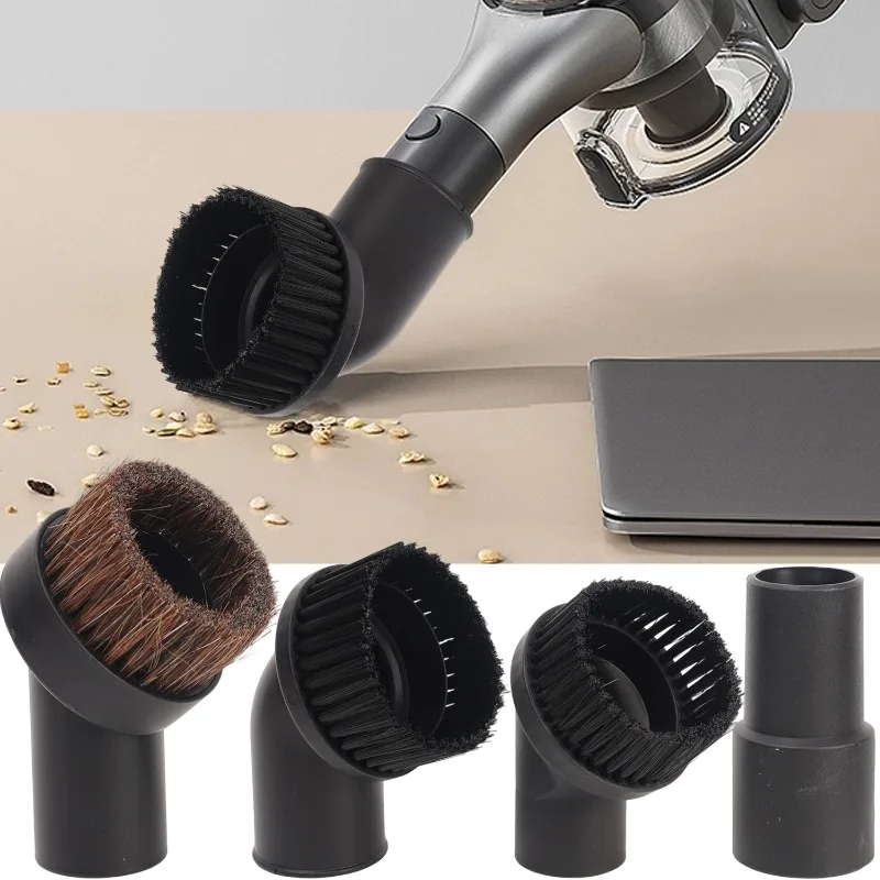 

Universal Vacuum Cleaner Parts Black Round Dust Brushes Bristle Brush Head Vacuum Cleaner Accessories Household Cleaning Tool