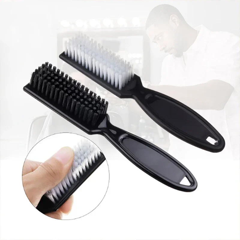 Fade Brush Hair Comb Scissors Cleaning Brush Barber Shop Skin Plastic Handle Hairdressing Soft Cleaning Brush Hair Styling Tools