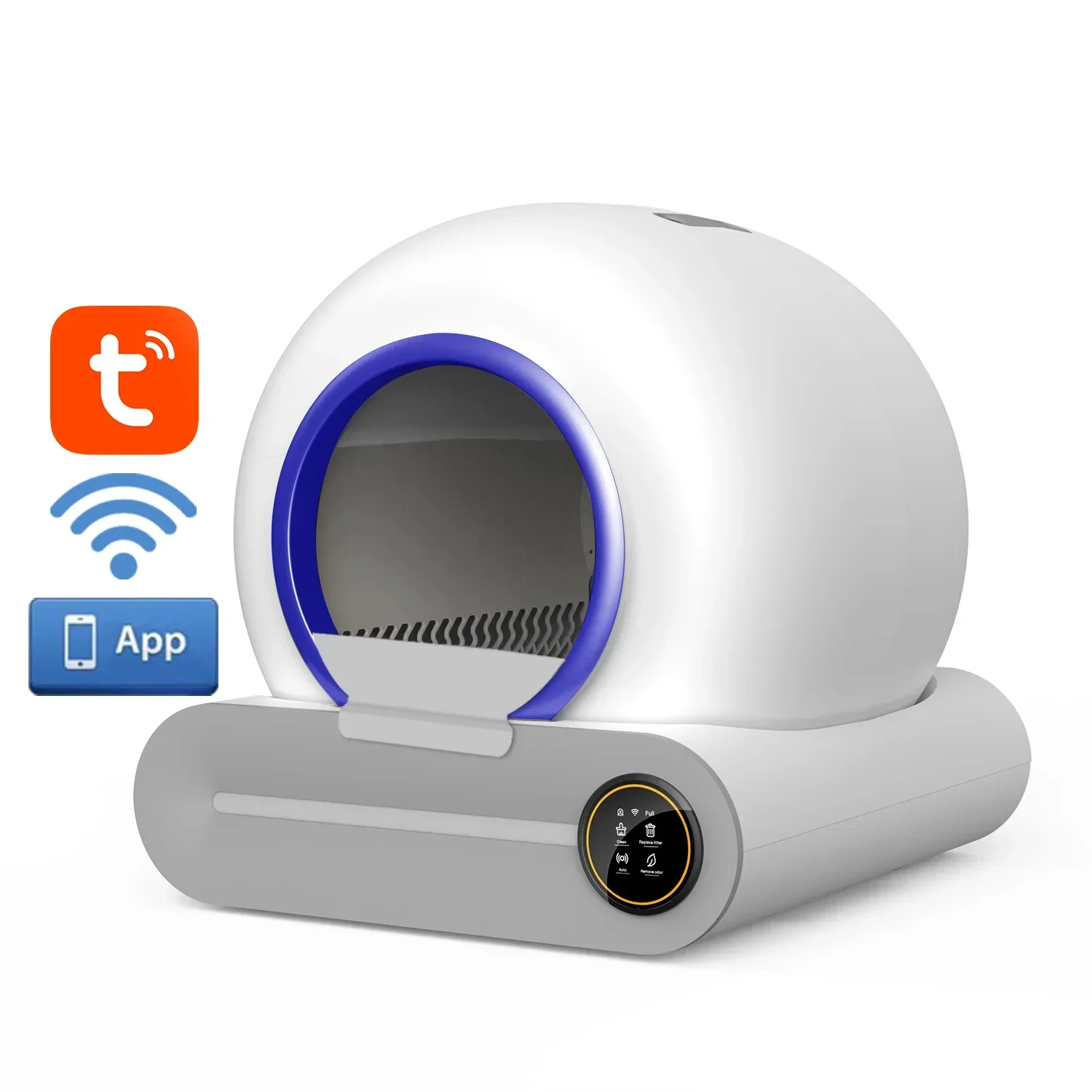 

Plastic cat toilet plastic self-cleaning automatic custom big space plastic pet cat litter box