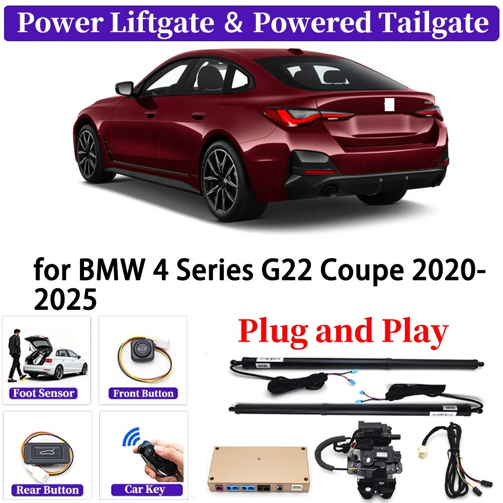 

for BMW 4 Series G22 Coupe 2020-2025 OEM Upgrade Car Automatic Power Liftgate Kit Smart Auto Electric Tailgate System Plug＆play